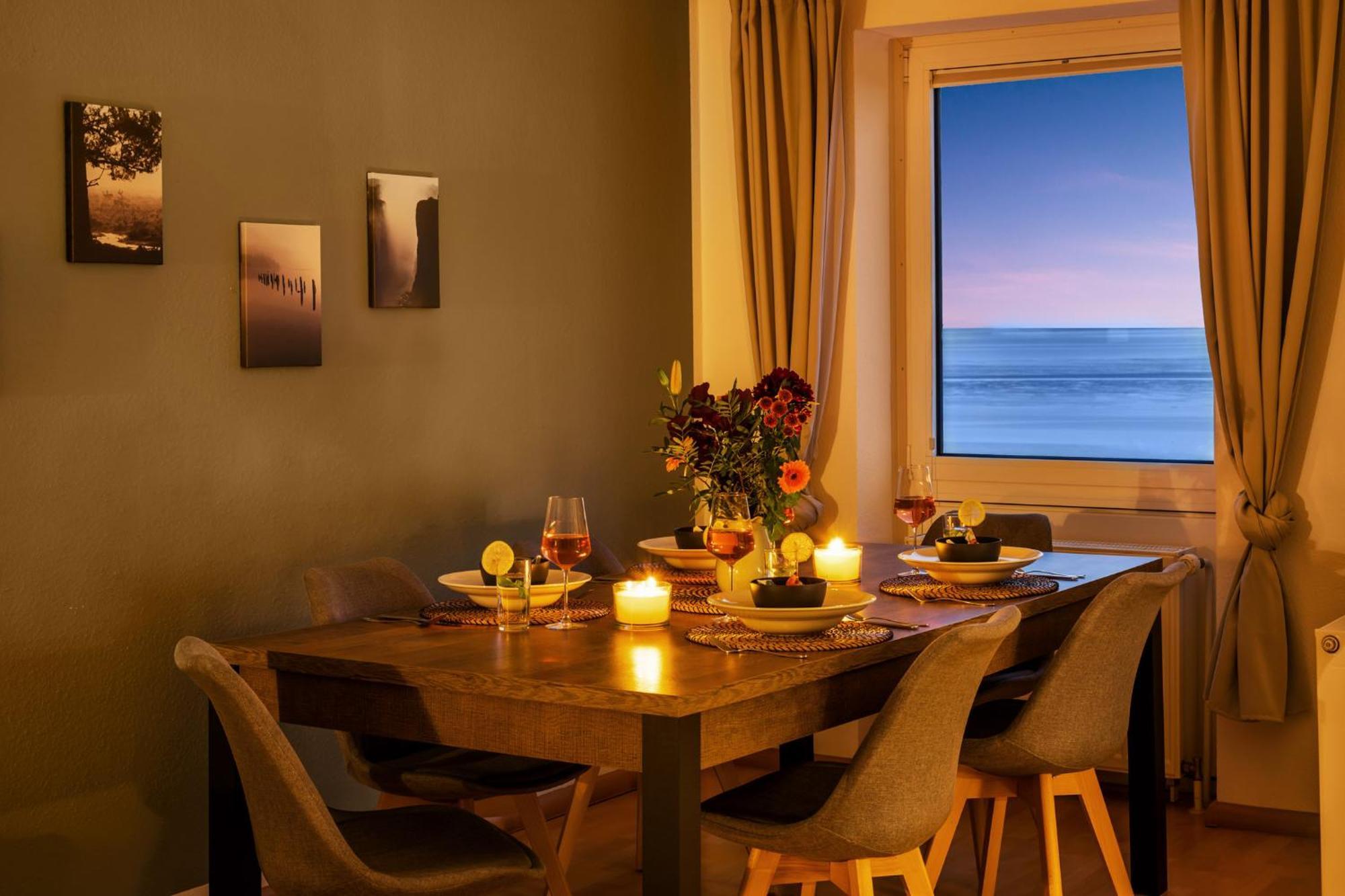 Strand-Apartment, Strandkorb, Meeresrauschen, Parkplatz فيلهلمسهافن المظهر الخارجي الصورة